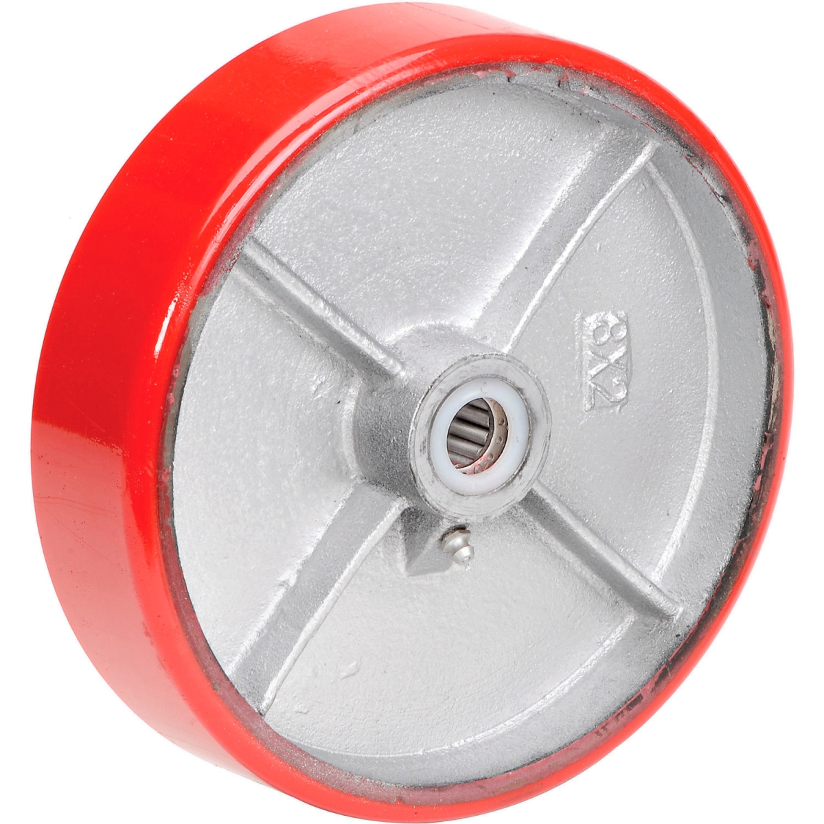 Global Industrial 748735 8 x 2 in. Polyurethane Wheel - Axle Size - 0.75 in.