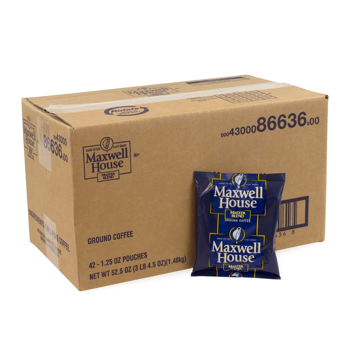 Picture of Green Rabbit Holdings B2946060 Maxwell House Master Blend Ground Coffee - 1.25 oz - 42 Count