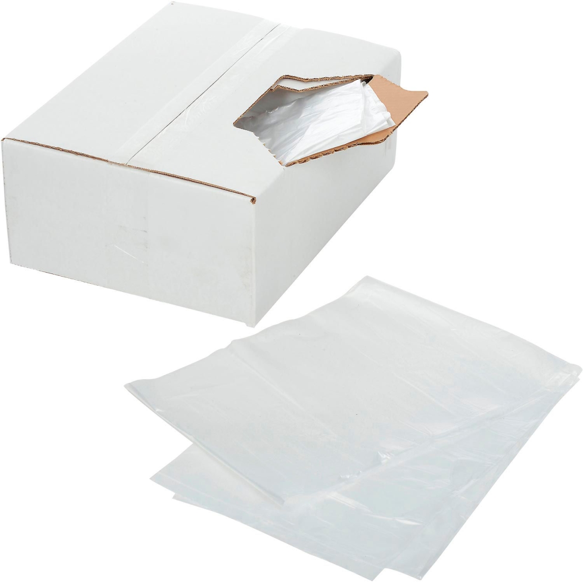 Pitt Plastics P3320ZXC 12 - 16 gal Vu Thru Trash Can Liner Bags - 32L x 24W, LDPE, Clear, Clear LDPE, Case of 250
