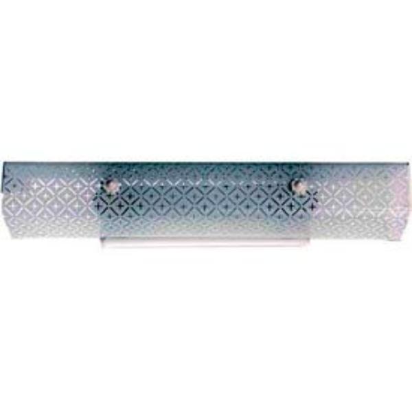 B439809 76-277 4 Light - 24 in. - Vanity with Diamond U Channel Glass White