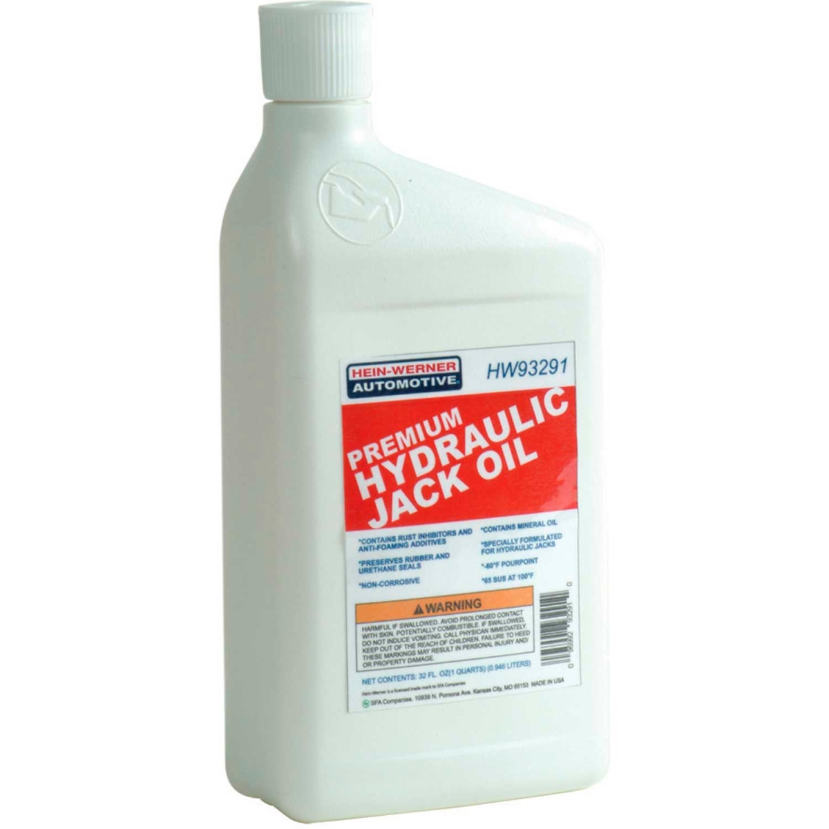 Hein-Werner Premium Hydraulic Jack Oil - 1 Quart (HW93291)