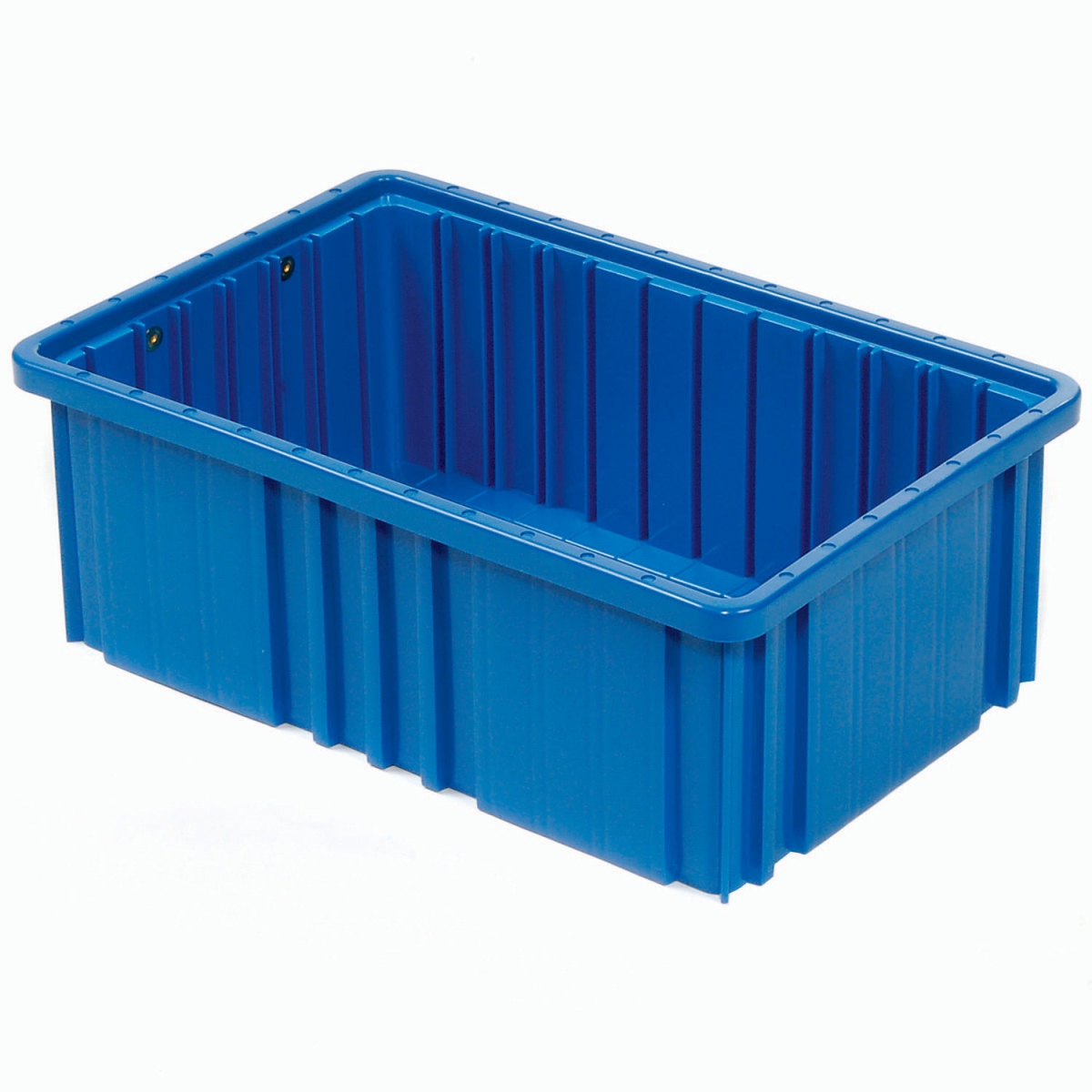 Dividable Grid Container - Blue - 16.5 x 10.875 x 6 in. - High Impact Strength