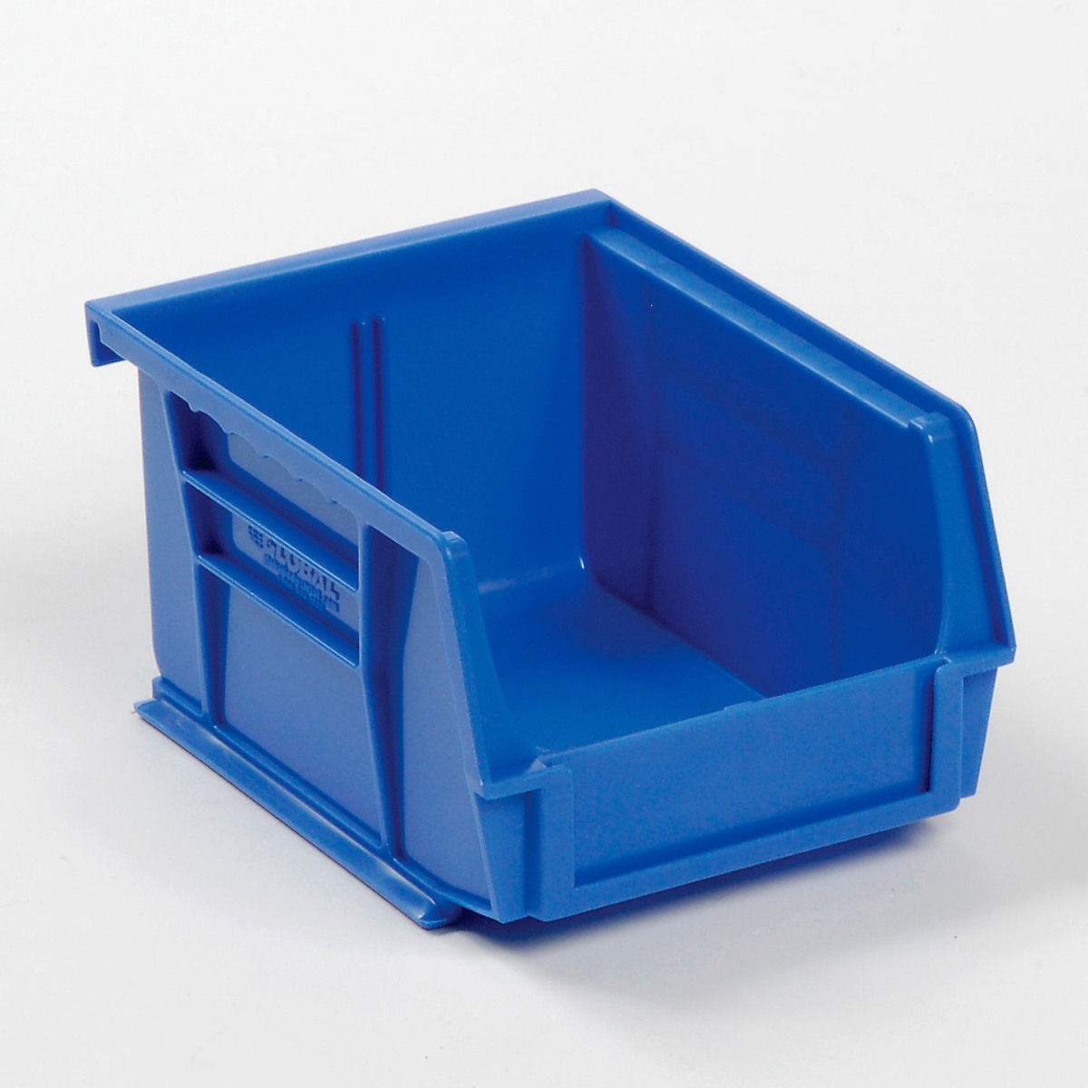 Global Industrial SB453BL Plastic Hang & Stack Bin, Blue - 5.375 x 4.125 x 3 in.