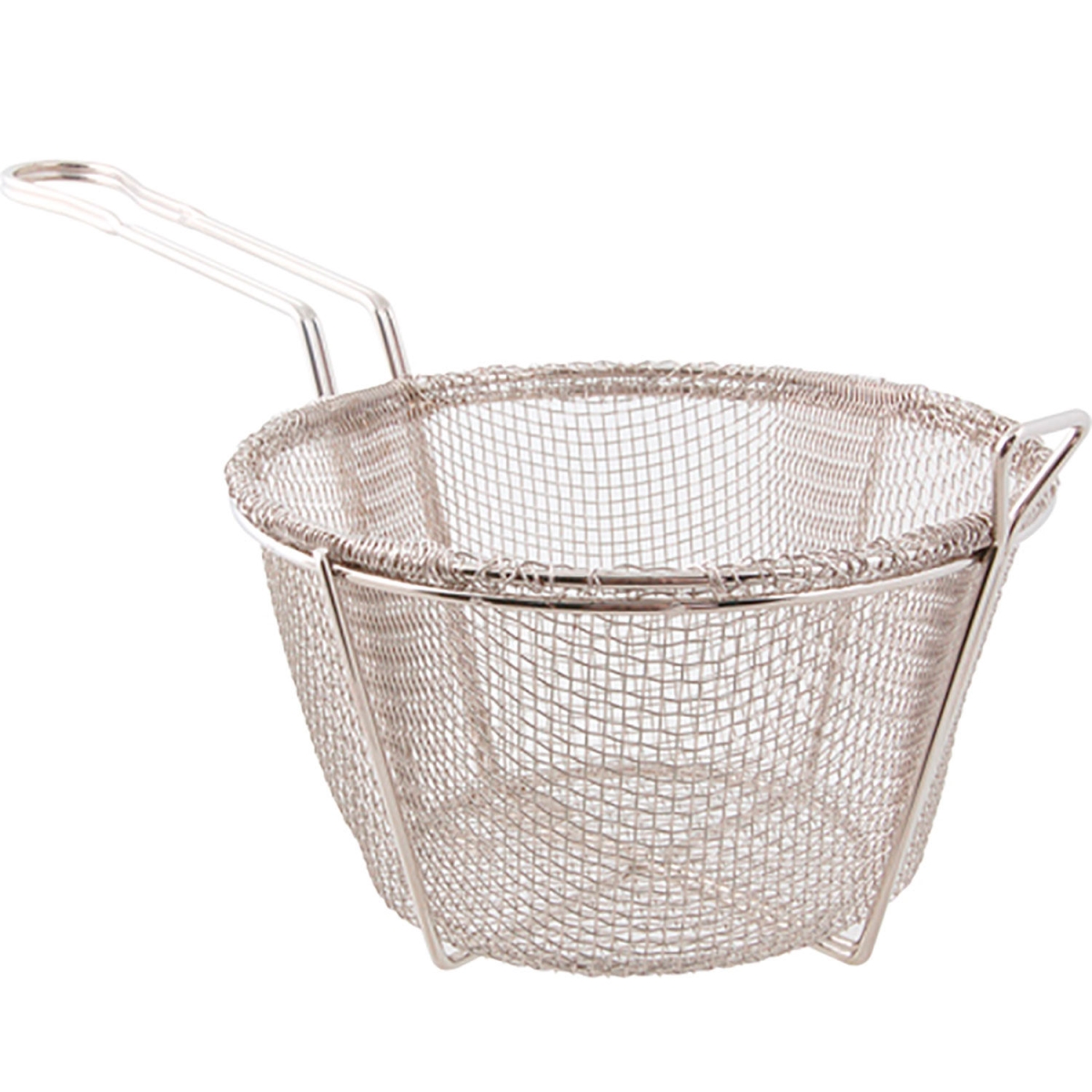 Round Basket - Nickel-Plated - 8.5 x 5 in. - Fine Mesh