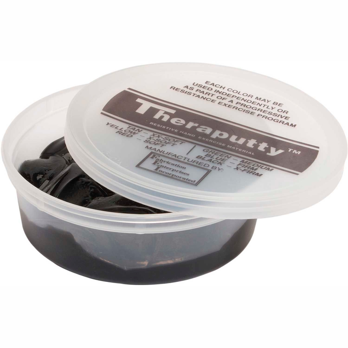 B2177053 Thera-Putty Plus protective Exercise Putty - Black - 6 oz - X-Firm