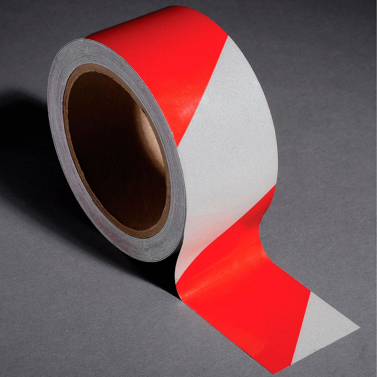 331037 Incom Safety Tape Reflective Striped - 2 in. x 30 ft. - Red & White