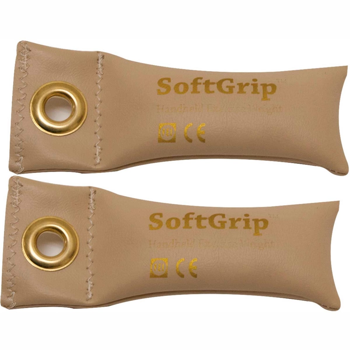B2192669 CanDo SoftGrip Hand Weight - Tan - Pack of 2 - 0.5 lbs