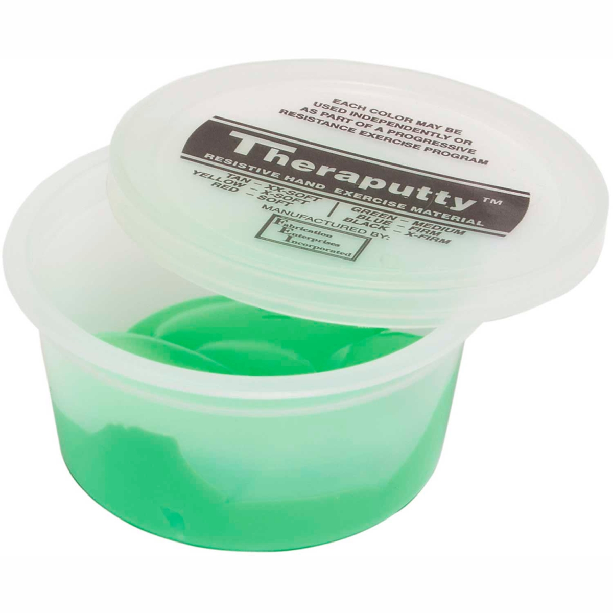 B2177069 Thera-Putty Plus protective Exercise Putty - Green - 3 oz - Medium