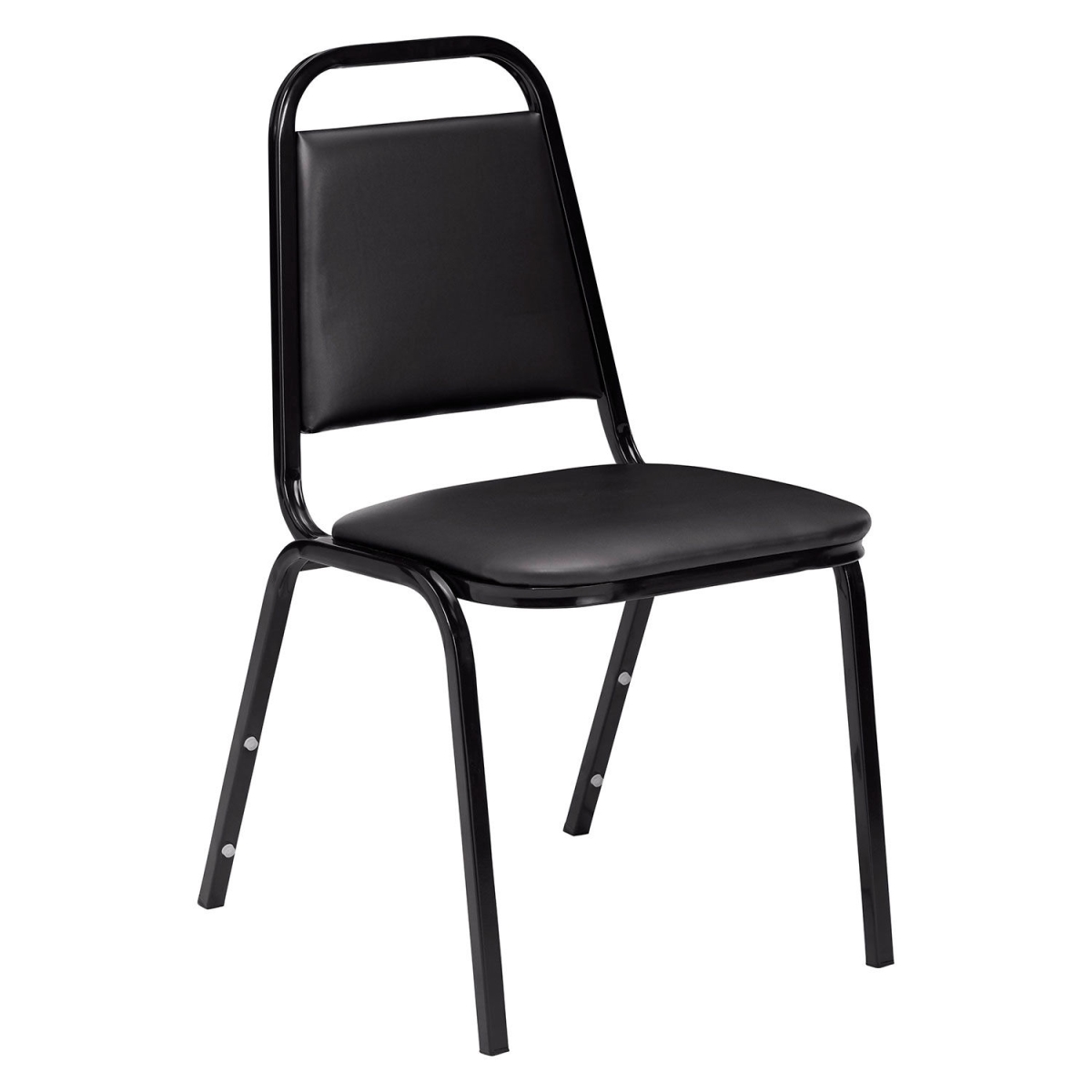 Value Stacking Chair - Black Vinyl - 1 Chair - Durable Design