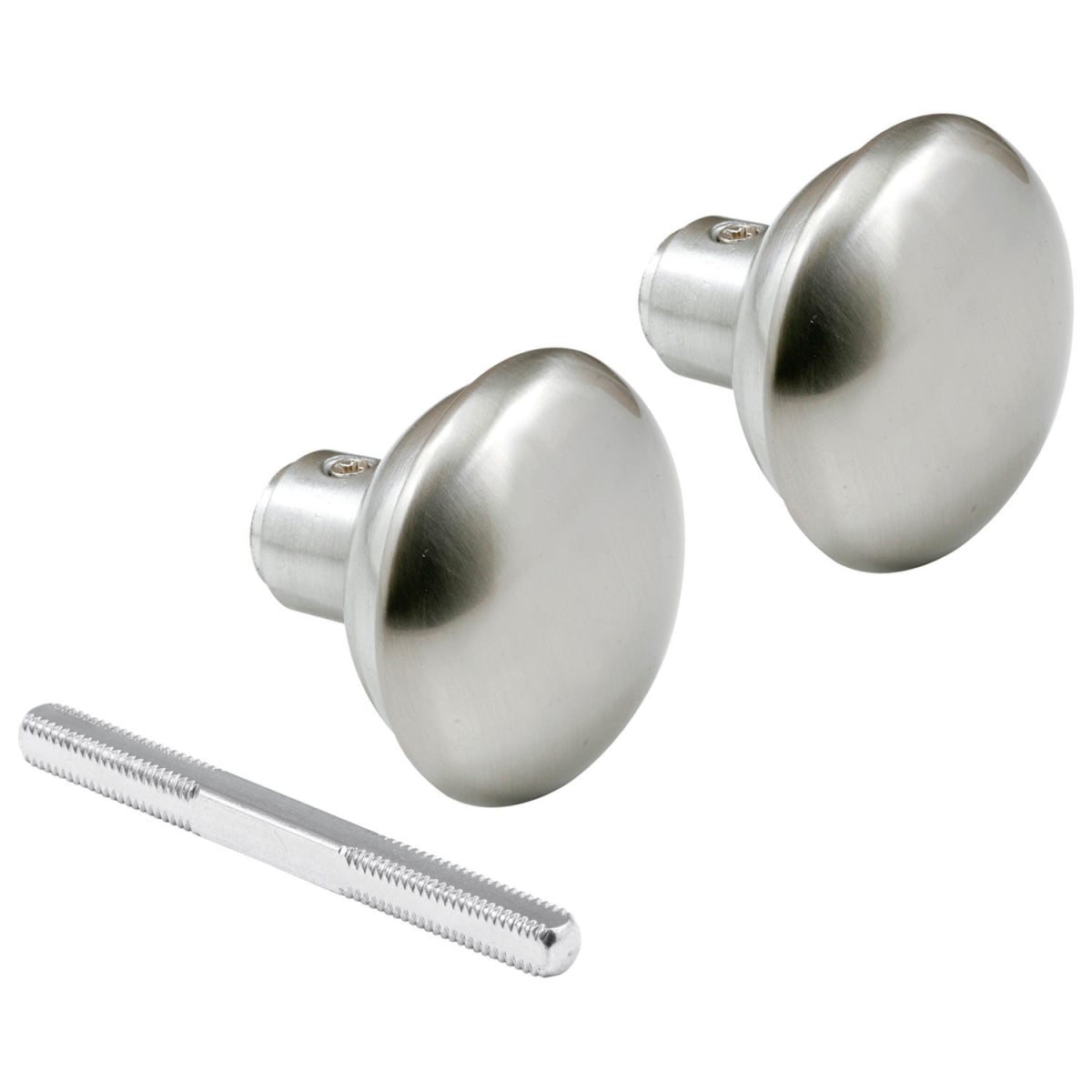 Satin Nickel Victorian-Style Knob Set - Satin Nickel - 2.25in. Diameter - Interior Use