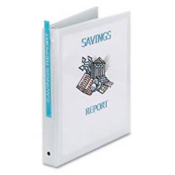 Economy Reference View Binders - 1 in. Capacity - White