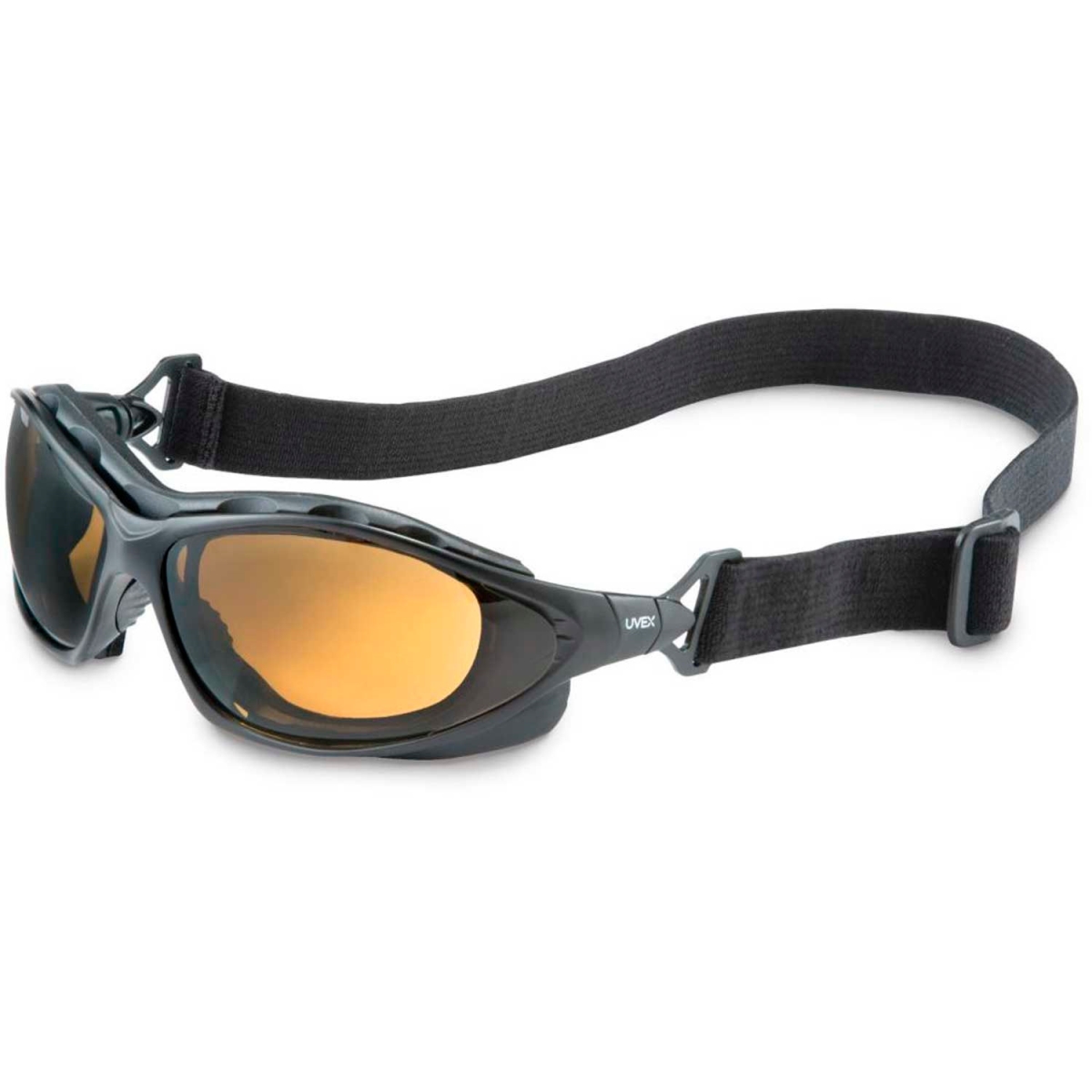290521 Uvex Seismic Sealed Eyewear - Black Frame - Espresso Lens - Scratch-Resistant - Anti-Fog