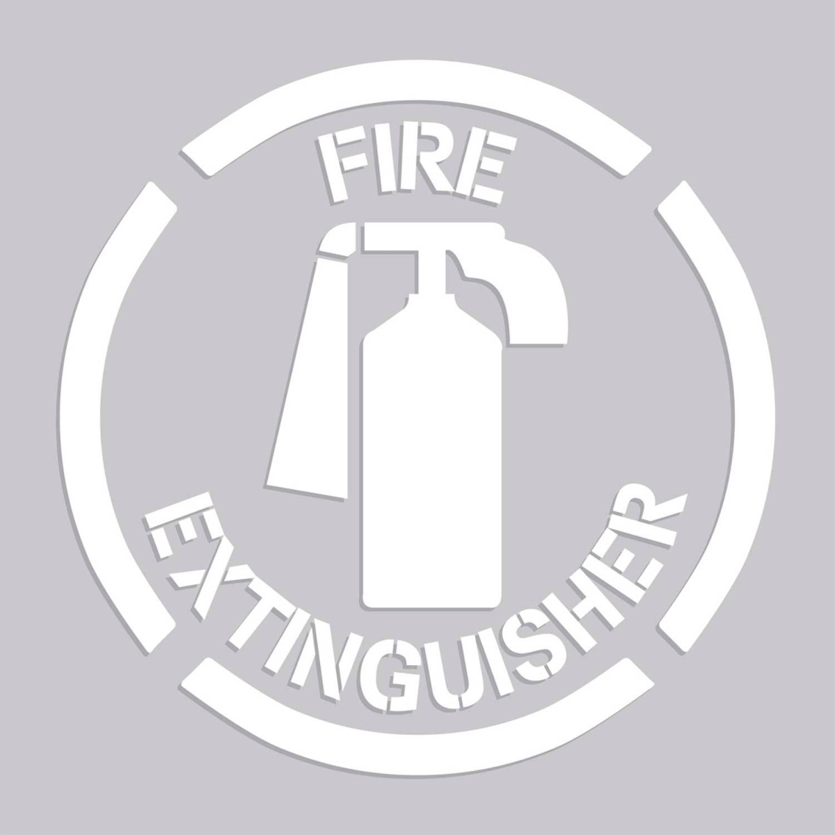 B2304732 PMS214 Floor Stencil - Fire Extinguisher - 20 x 20 in.