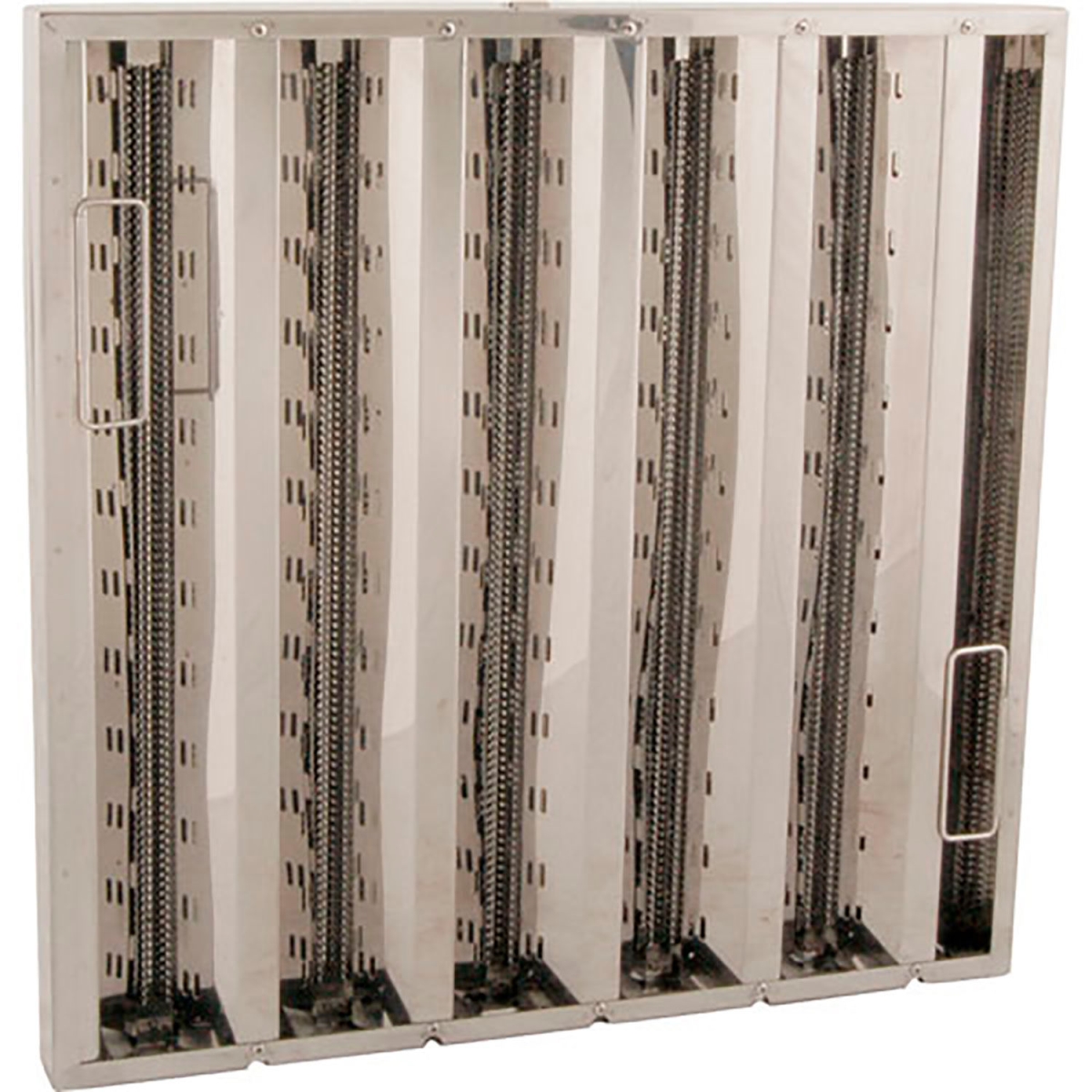 20 x 20 in. 1291233 Baffle Filter - Stainless Steel - High Efficiency - FMP