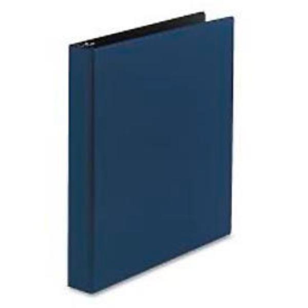 B38006 Durable Round Ring Reference Binder for 11 x 8.5 in. Sheets - 1 in. Capacity - Blue