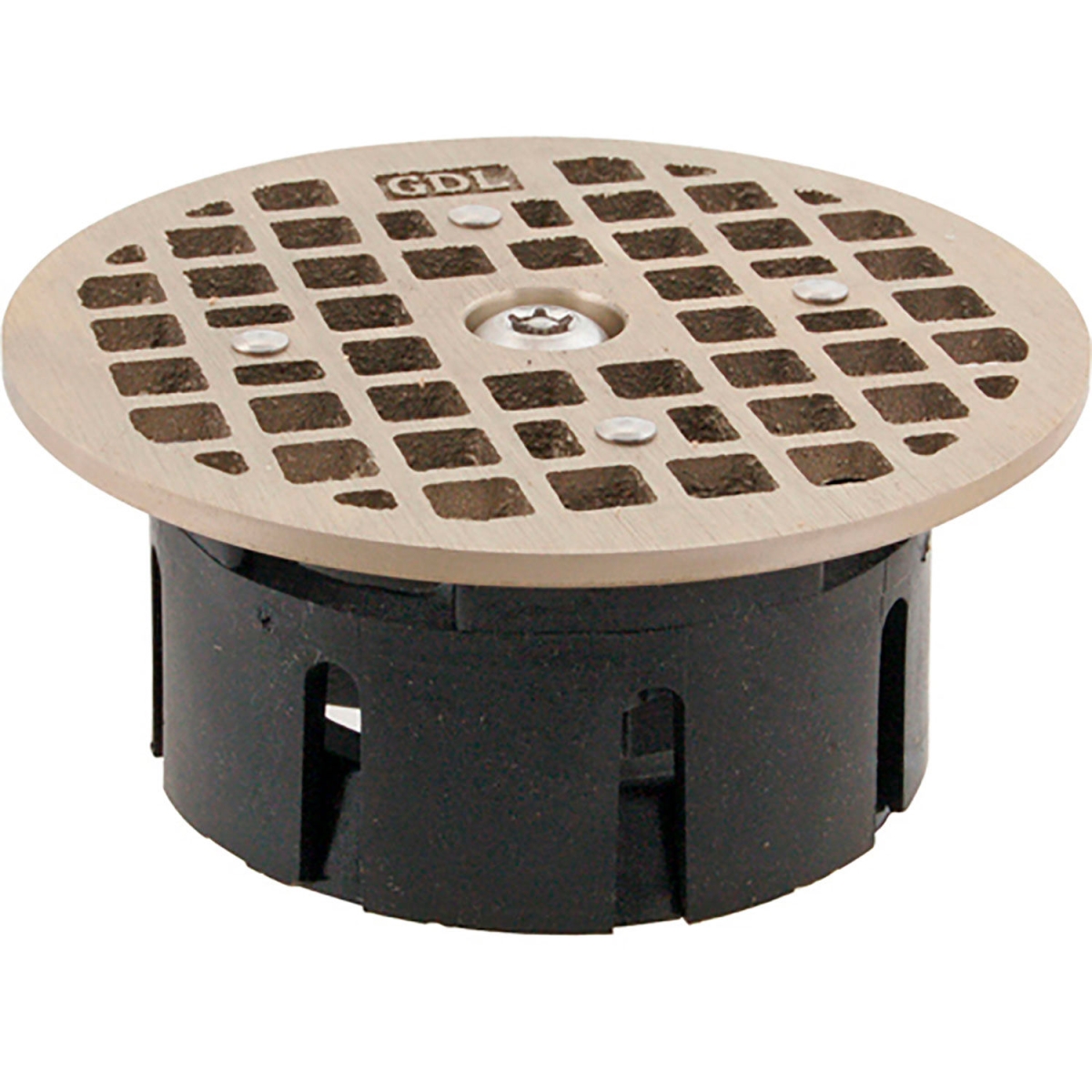 B2950814 1021171 Drain Lock - Floor - 3.5 in. - Round for Smith - Black