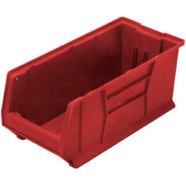 Quantum Food Service QUS973 RD Hulk Stack Shelf Container - 29 7/8 x 11, Red, Case of 4