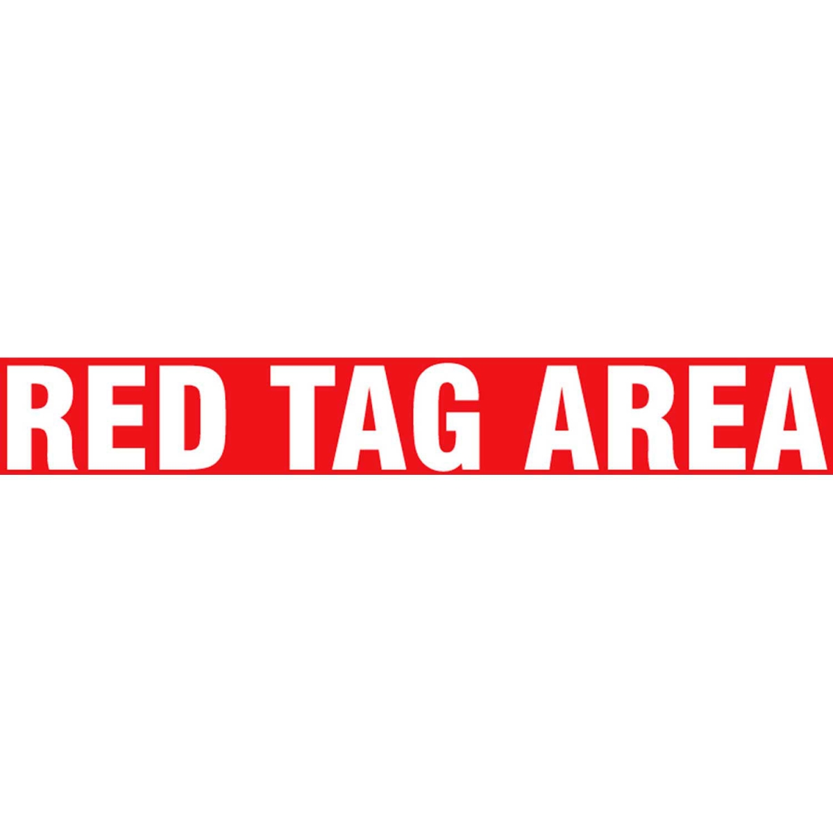 B2304561 PTP183 Floor Stripe - Red Tag Area - 3 x 12 in.