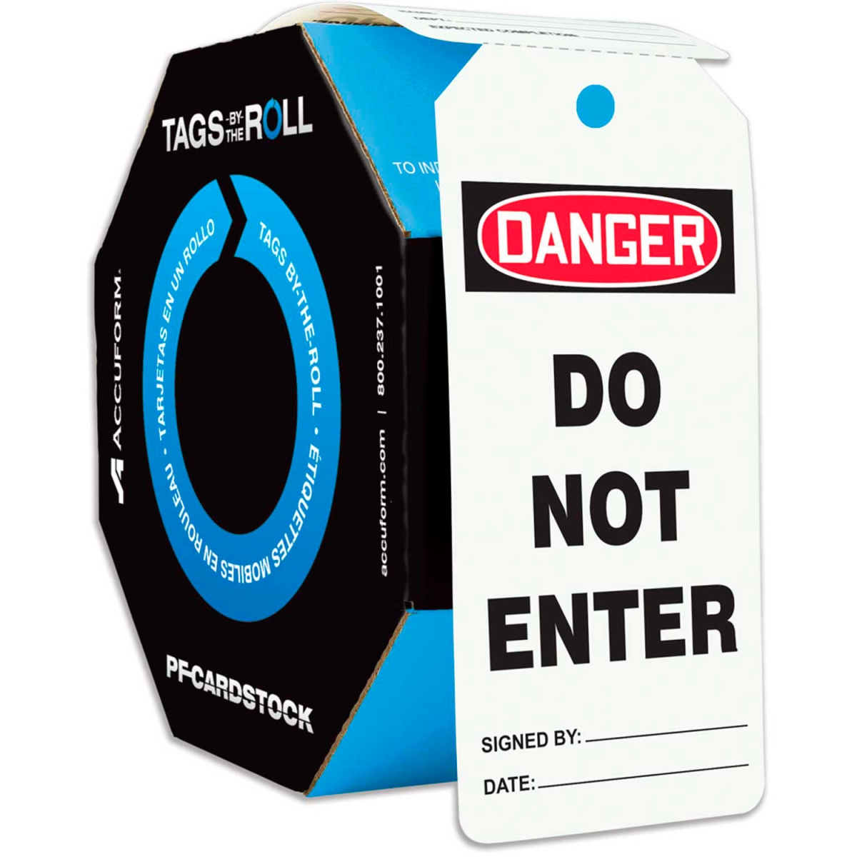 B2304773 TAR140 Danger Do Not Enter - PF-Cardstock - Multi Color - 250 per Roll