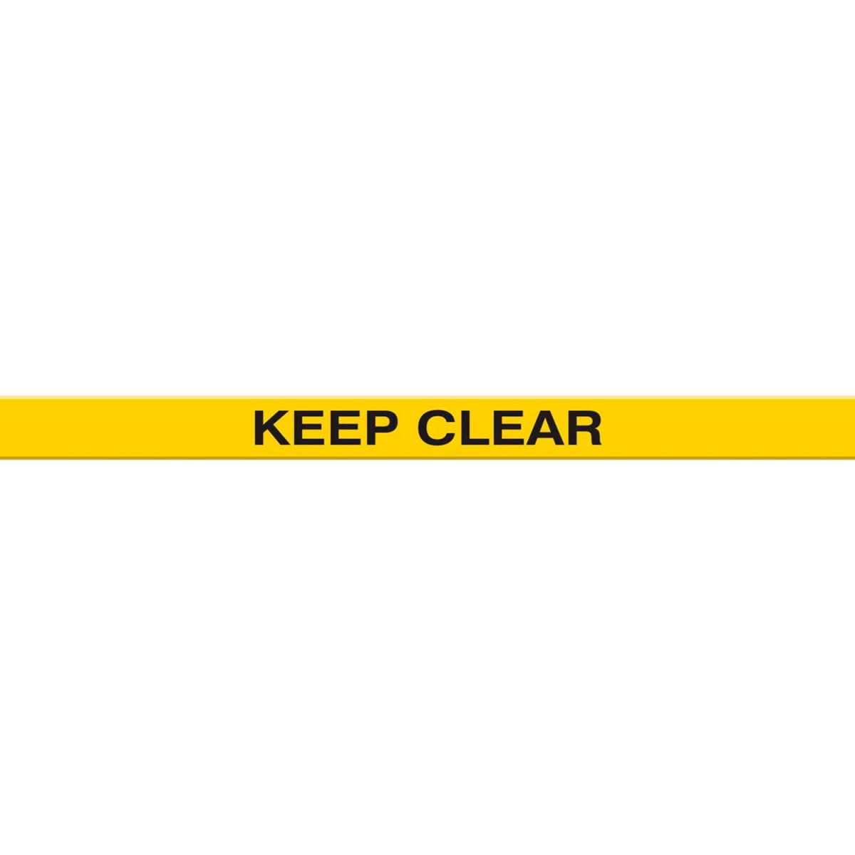 B2304783 PTP231 Tough-Mark Heavy-Duty Message Strip - Keep Clear - 4 x 48 in. - Yellow