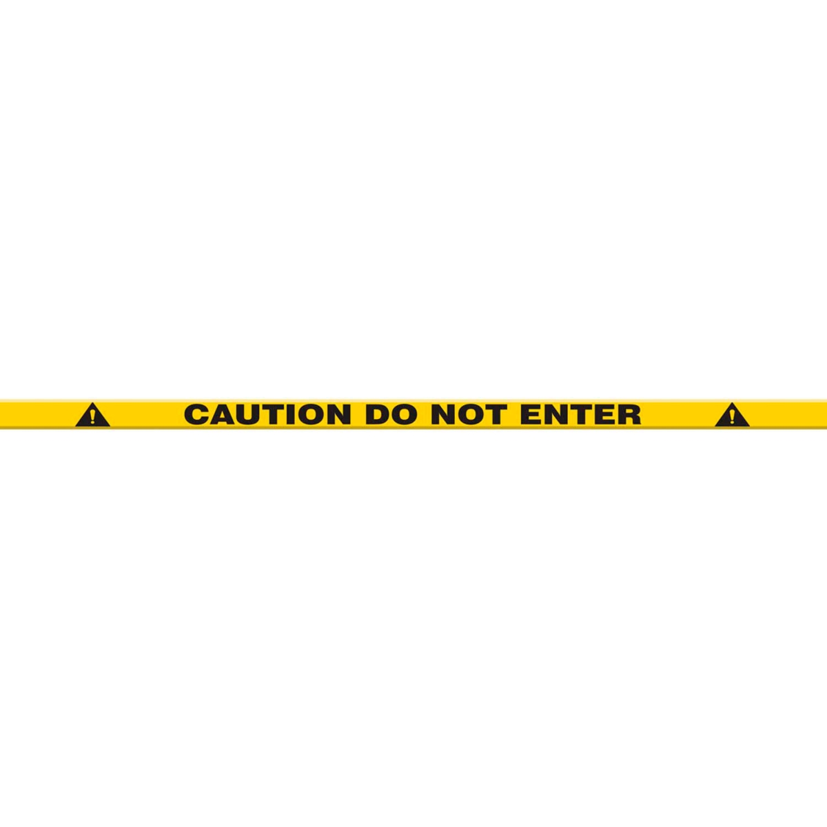 B2304779 PTP234 Tough-Mark Heavy-Duty Message Strip - Caution Do Not Enter - 2 x 48 in. - Yellow