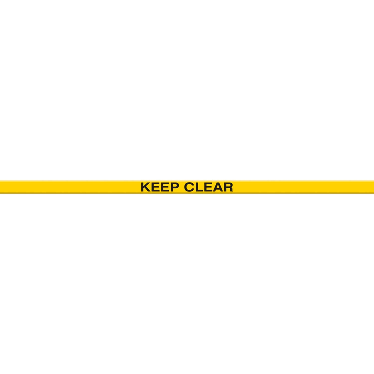 B2304785 PTP218 Tough-Mark Heavy-Duty Message Strip - Keep Clear - 2 x 48 in. - Yellow
