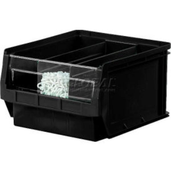 613128BK Plastic Magnum Stacking Bin - 20 x 12 x 6 in. - Black