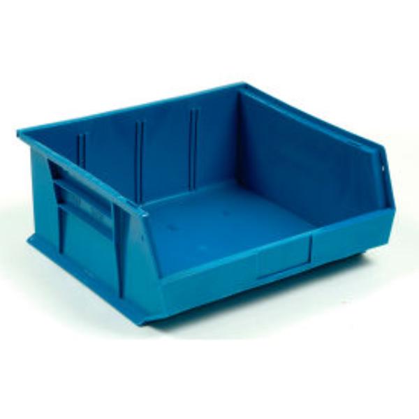 550114BL Plastic Stacking Bin - 14.75 x 16.75 x 7 in. - Blue