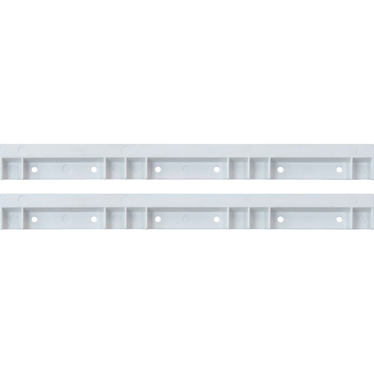 B1398854 Plastic Rails for Hang & Stack Bins - 0.125 x 12 x 1 in. - White