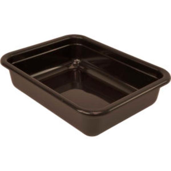 B2956051 Bussing Tub - Flat Bottom Bus Box - 22 x 17 x 5 in. - Brown - Polypropylene