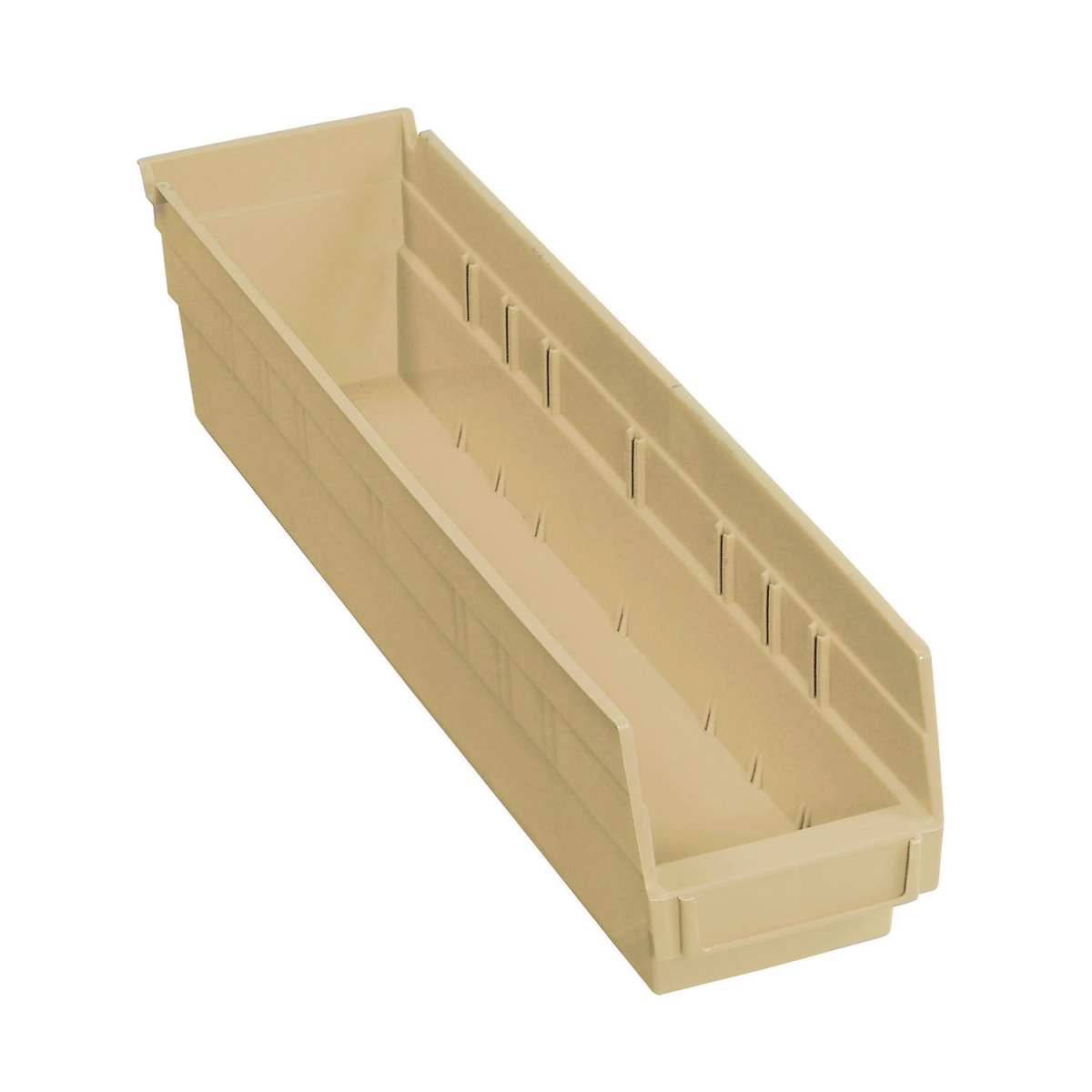 Picture of Global Industrial 184839BG Plastic Nesting Storage Shelf Bin - 4.125 x 17.875 x 4 in. - Beige