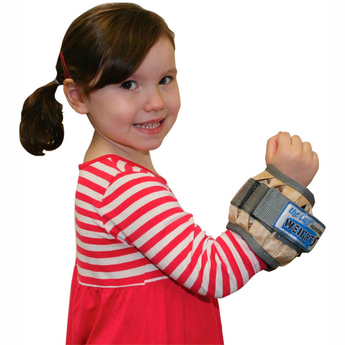 B2192839 Cuff Adjustable Pediatric Wrist Weight - Tan - 2 lbs
