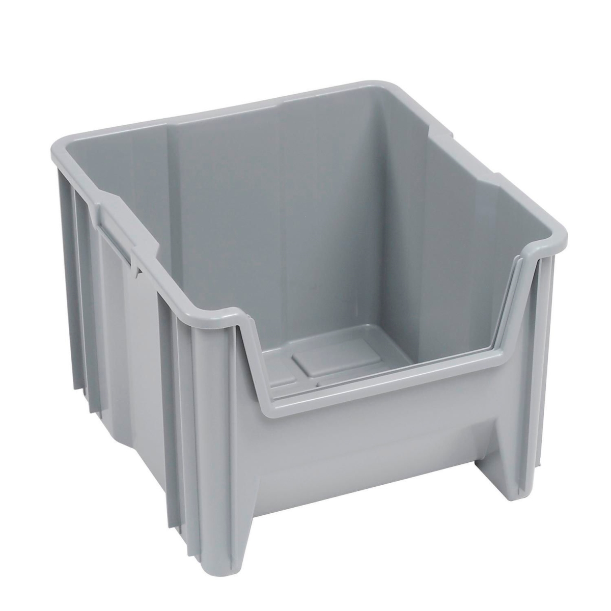Quantum Giant Hopper Bin, 16-1/2W x 17-1/2D x 12-1/2H, Gray, PK2