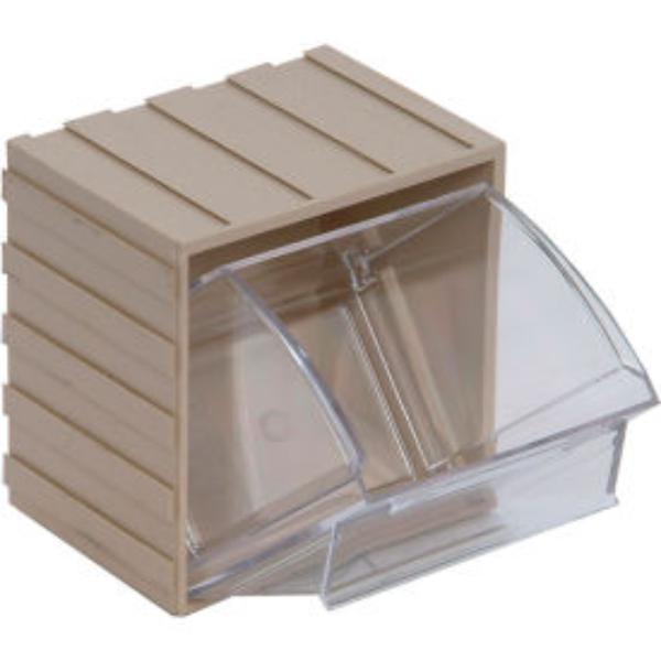 Tip Out Interlocking Bin - Ivory - 4.5 x 4 x 6 in. - Customizable Storage