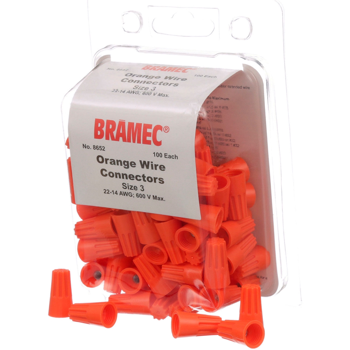 B2949871 28-1663 Orange Wire Connectors - Pack of 100