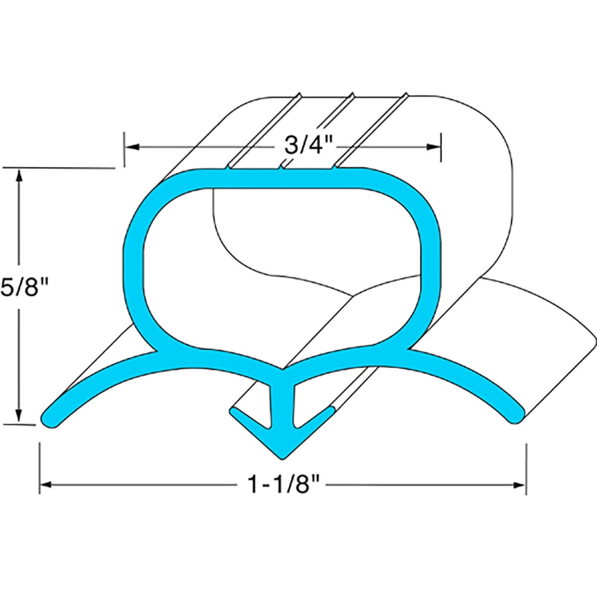 B2949616 741172 Gasket - Hopper - 10 x 18.5 in.
