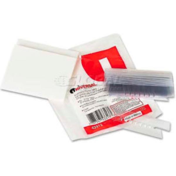 B1428225 Hanging File Folder Plastic Index Tabs - 0.33 Tab Cut - 3.5 in. Tab - Clear - Pack of 25