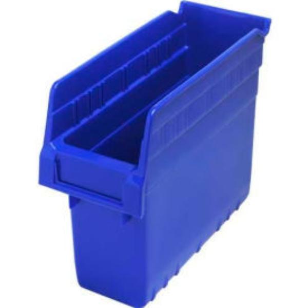 Plastic Nesting Shelf Bin - Blue - 4.375 x 11.625 x 8 in. - Maximize Storage Capacity