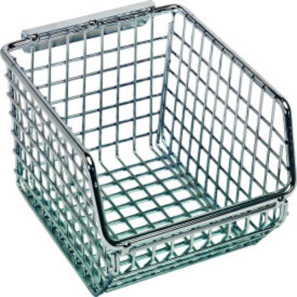 B1775844 Wire Mesh Bin - 5.25 x 4.25 x 3 in. - Chrome