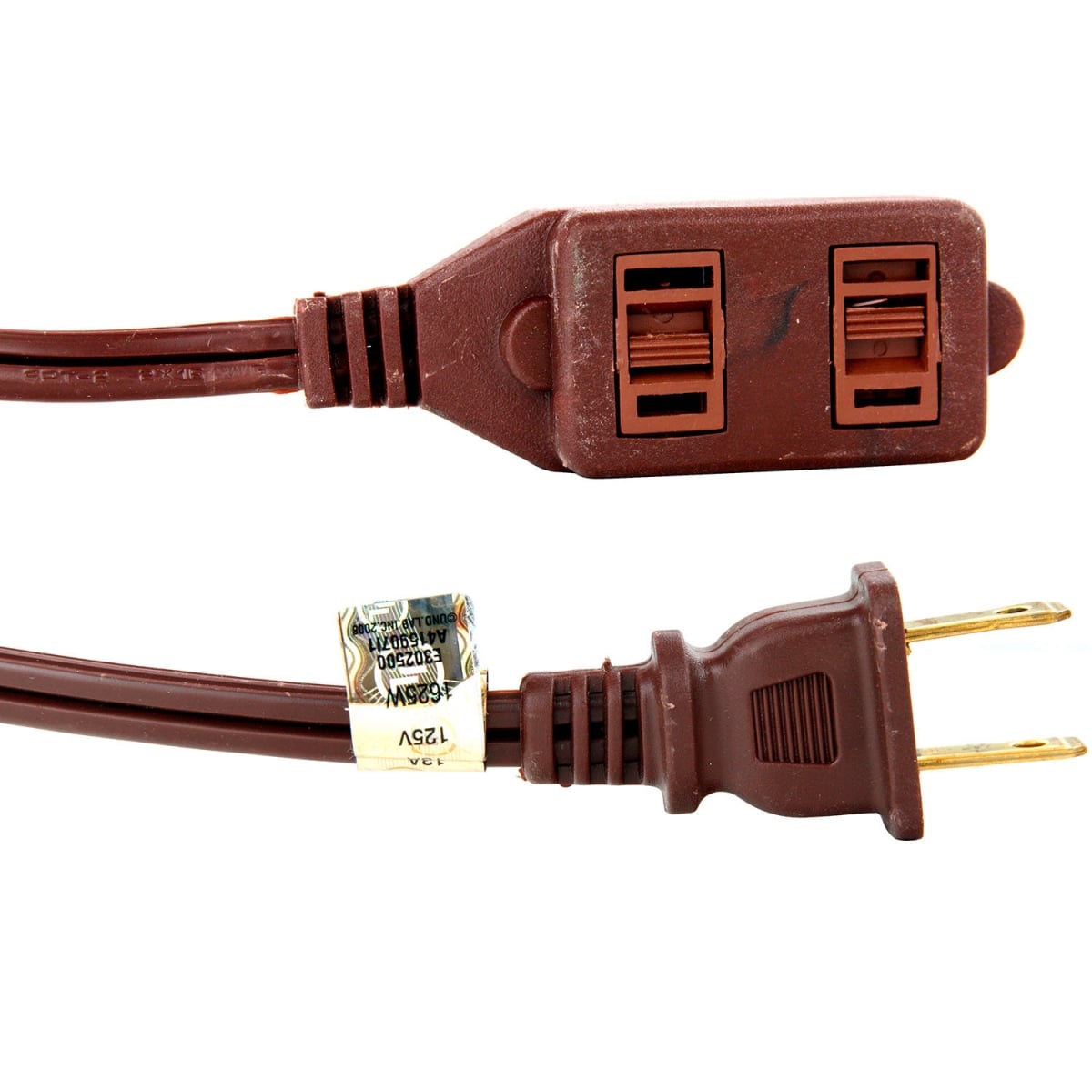 9 ft. Sunlite Household Extension Cord - Brown - 13A - Tamper Resistant