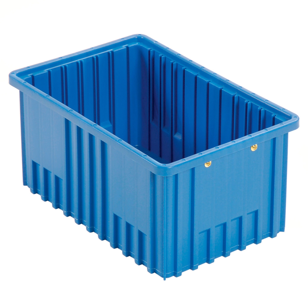 Plastic Dividable Grid Container - Blue - 16.5 x 10.875 x 8 in. - High Impact Strength