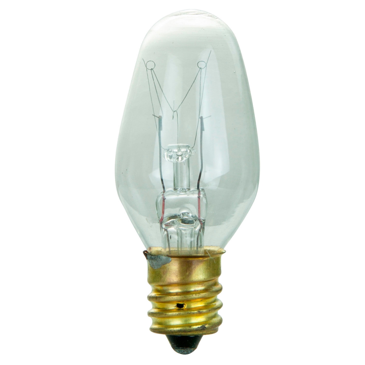 B3166867 Sunlite Incandescent Bulb with E12 Candelabra Base - 7W - 120V - Clear - Pack of 12 -  Sunshine Lighting