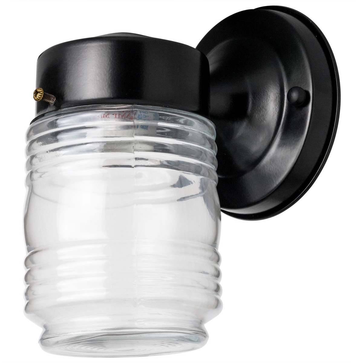Outdoor 60W Max E26 Base 120V UL Listed Residential Commercial Wall Mount Black Outdoor Jar Fixture