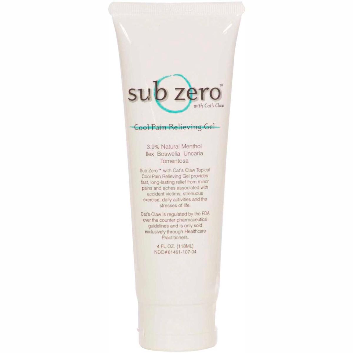 Picture of Fabrication B2194054 Sub Zero Cats Claw Cold Pain Relief Gel - Natural - 4 oz Tube