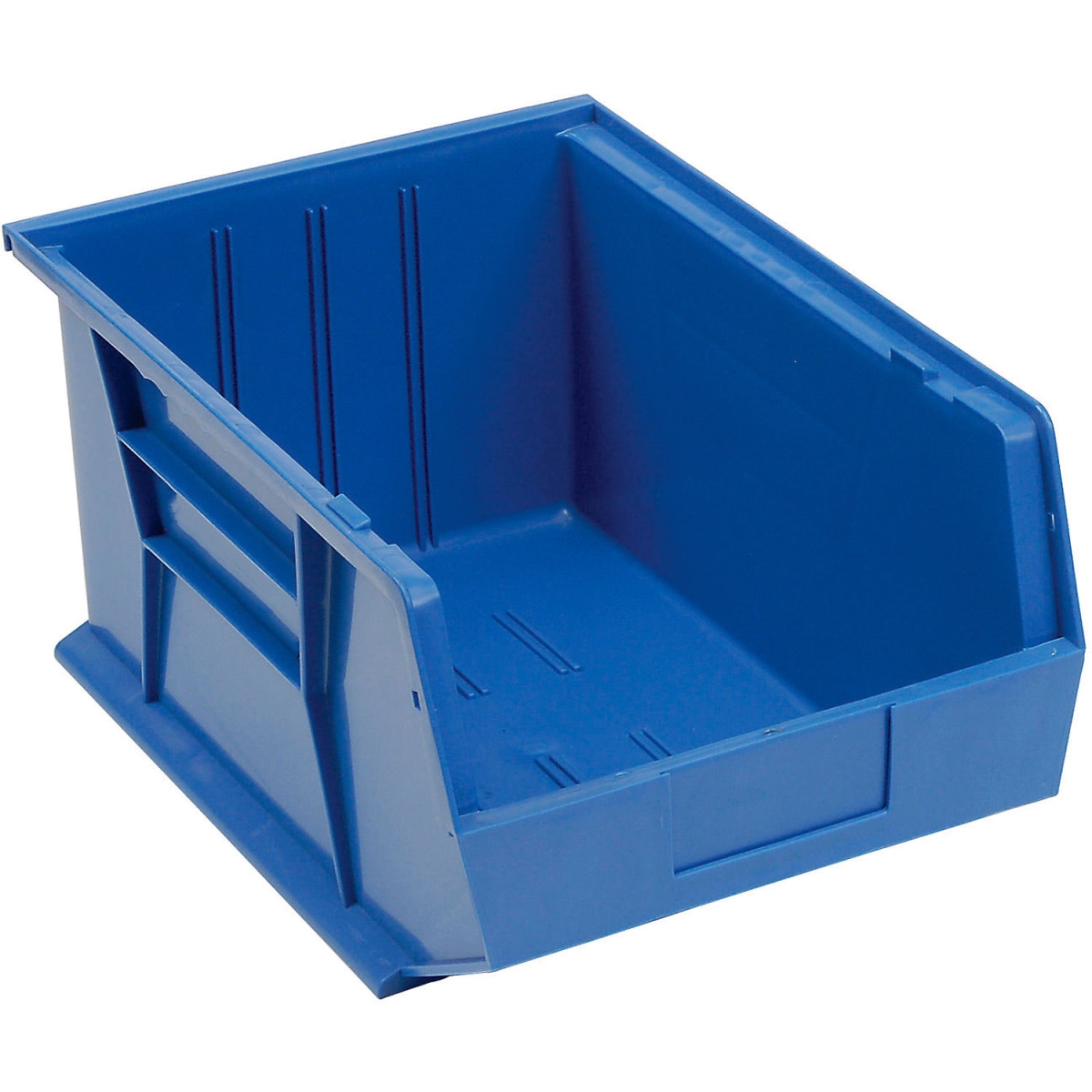 Global Industrial 550117BL Plastic Hang & Stack Bin - 16 x 11 x 8 in. - Blue