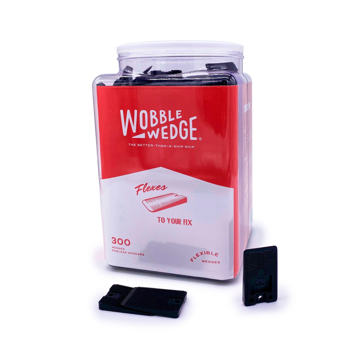 B2953450 2801709 Wobble Wedge - Soft, Black - 300 per Jar