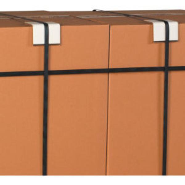 Light Duty Strapping Protectors - White - 3 x 2 x 2 in. - Pack of 600 - Heavy Duty Design