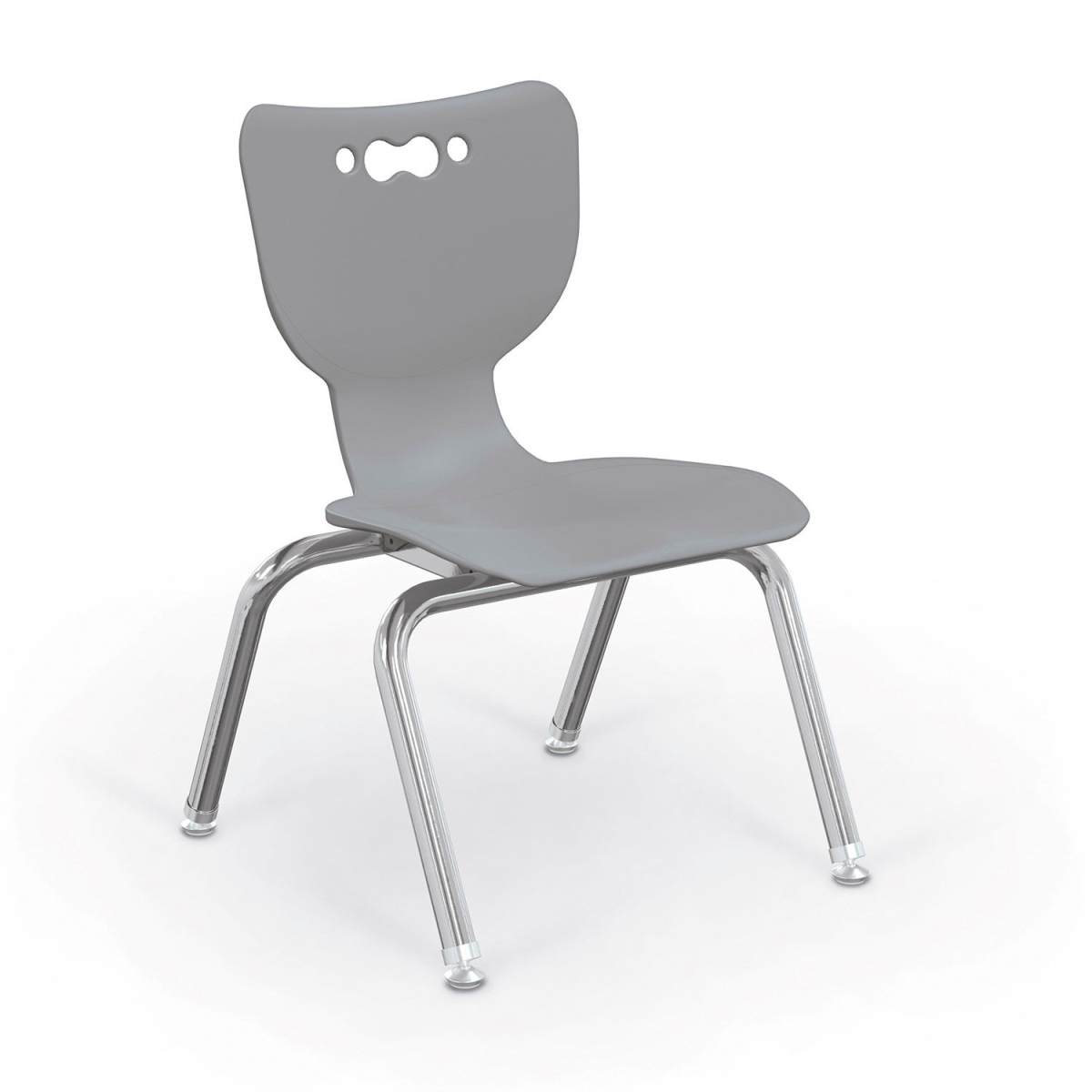 Picture of Balt B2300674 Hierarchy 12 in. Plastic Classroom Chair&#44; Chrome - Gray
