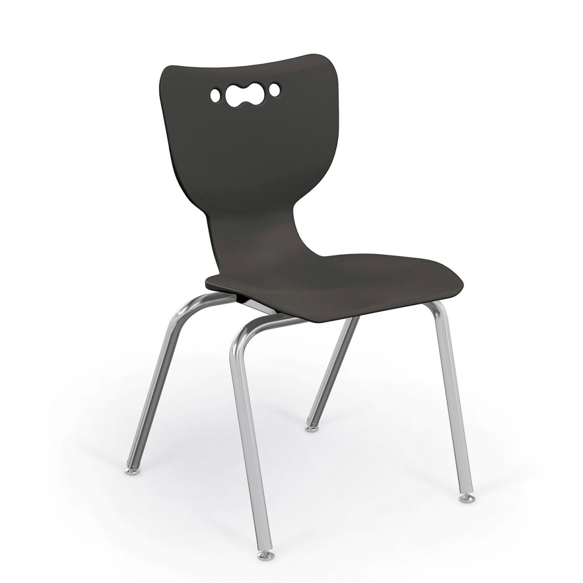 Picture of Balt B2300714 Hierarchy 18 in. Plastic Classroom Chair&#44; Chrome - Black
