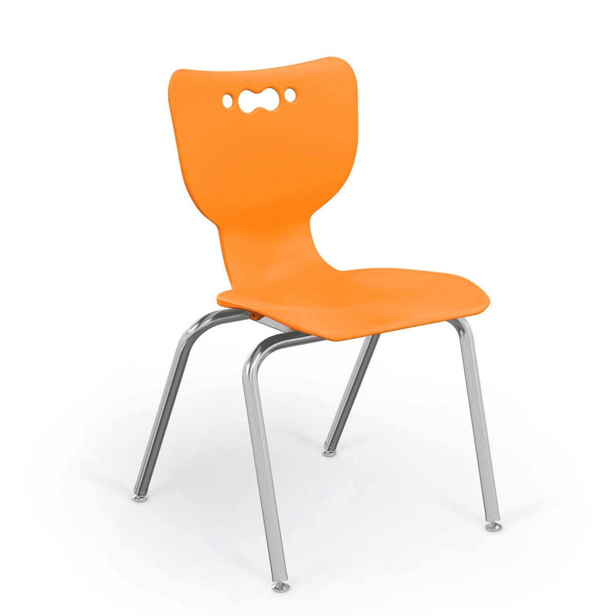 Picture of Balt B2300656 Hierarchy 18 in. Plastic Classroom Chair&#44; Chrome - Orange